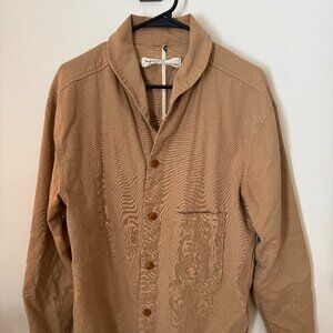 Imperfects Shepherd's Shirt in Kagawa Khaki Hemp - Medium